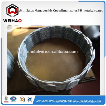 anti-theft galvanized razor barbed wire/razor wire